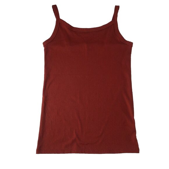 No Boundaries Women’s Ribbed Tank Top Brown Size Medium 7-9 - Picture 1 of 12